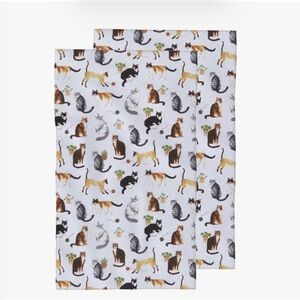 Cat Print Tea Towels